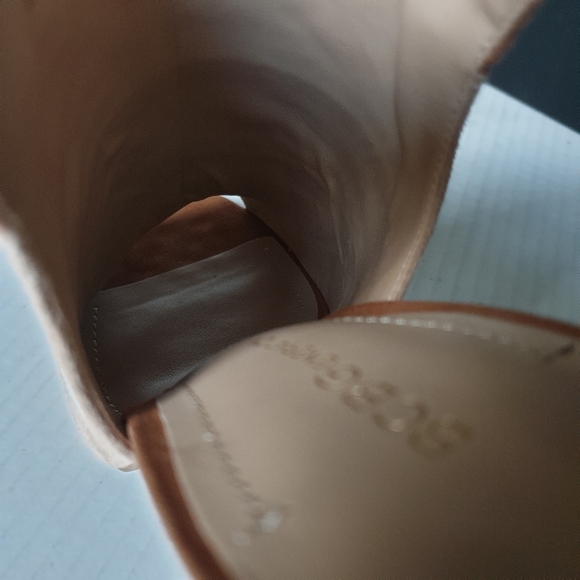 BCBGeneration Meirin Brown/Tan Colorblock Open Toe Tie Stiletto Heel Sandals  7 - Picture 14 of 16